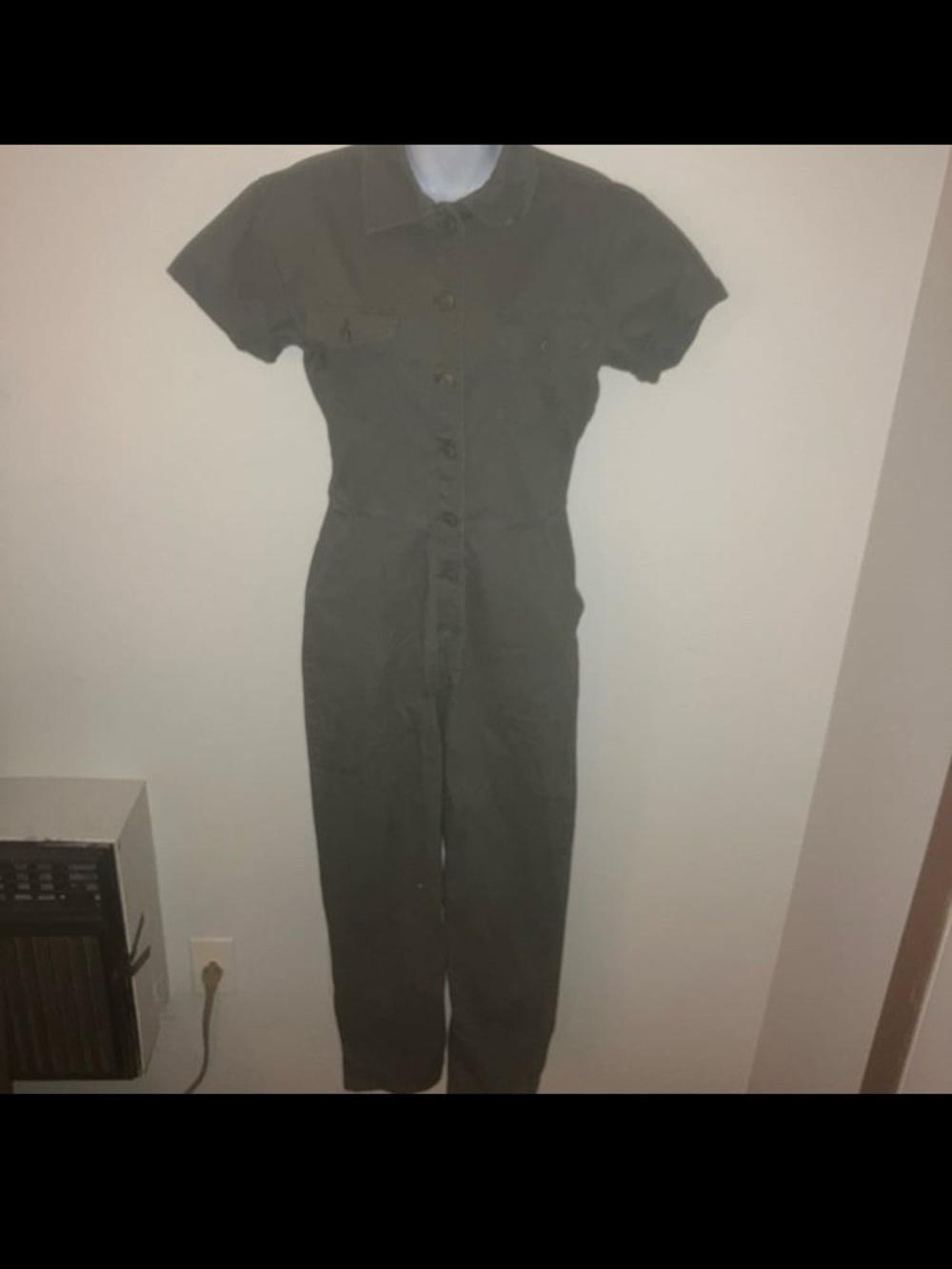 Celebrity Pink Olive Green Short-Sleeve Utility Jumpsuit - Picture 3 of 12
